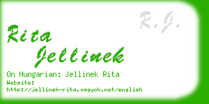 rita jellinek business card